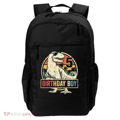 5 Year Old  5th Birthday  T Rex Dinosaur Backpack