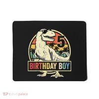 5 Year Old  5th Birthday  T Rex Dinosaur Mousepad thumb 0