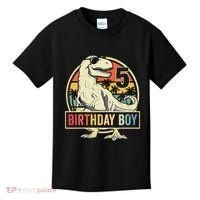 5 Year Old  5th Birthday  T Rex Dinosaur Kids T-Shirt thumb 0