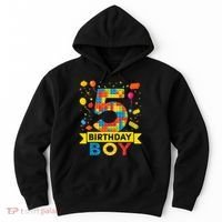 5 Year Old Building Blocks 5th Birthday Hoodie thumb 0