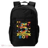 5 Year Old Building Blocks 5th Birthday Backpack thumb 0