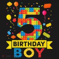 5 Year Old Building Blocks 5th Birthday Coaster thumb 2
