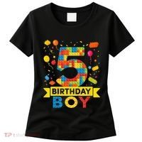 5 Year Old Building Blocks 5th Birthday Women's T-Shirt thumb 0