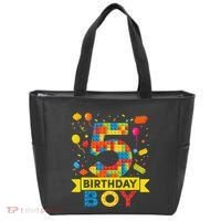 5 Year Old Building Blocks 5th Birthday Tote Bag thumb 0