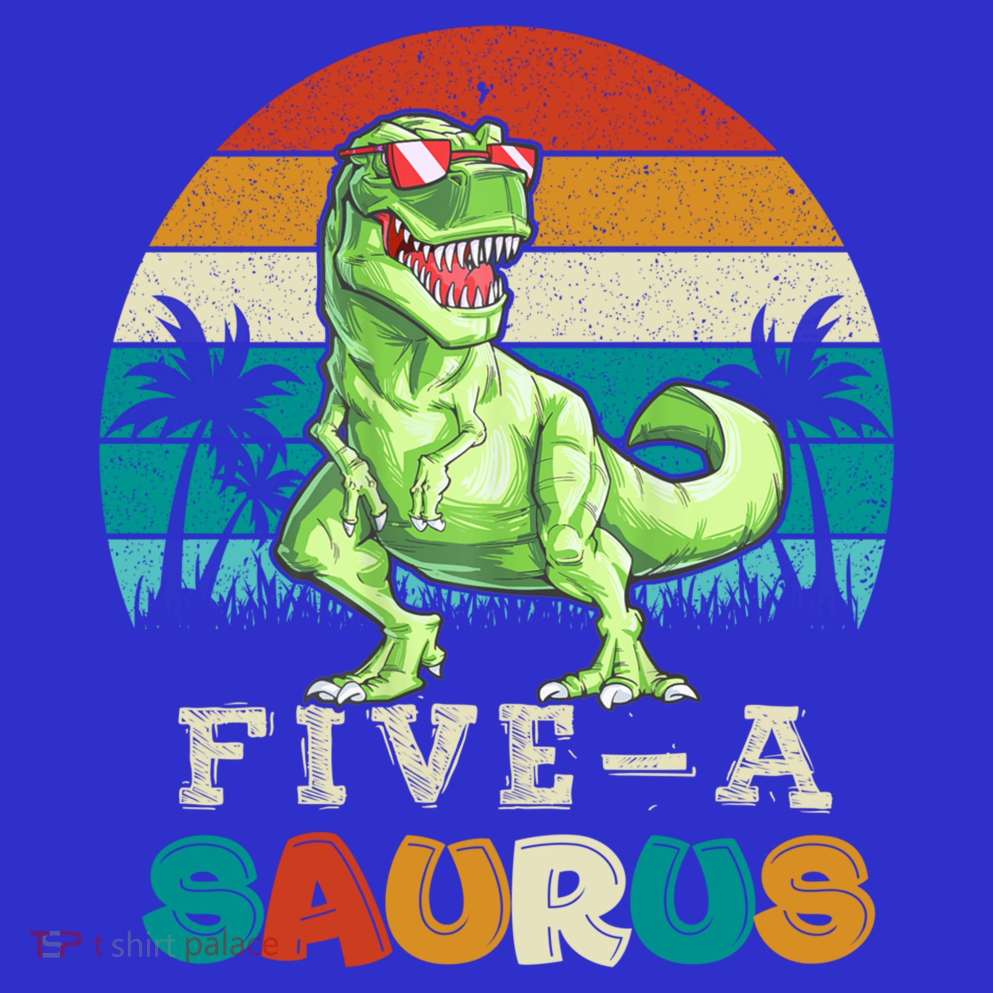 5 Year Old Dinosaur Birthday 5th T Rex Dino Five Saurus Gift Mousepad