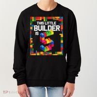 5 Year Old Building Blocks Birthday Brick 5th Gift Women's Sweatshirt thumb 0