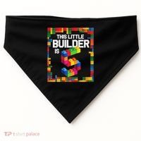 5 Year Old Building Blocks Birthday Brick 5th Gift USA-Made Doggie Bandana thumb 0