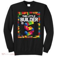 5 Year Old Building Blocks Birthday Brick 5th Gift Sweatshirt thumb 0