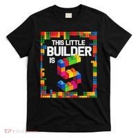 5 Year Old Building Blocks Birthday Brick 5th Gift T-Shirt thumb 0