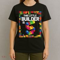 5 Year Old Building Blocks Birthday Brick 5th Gift T-Shirt thumb 4