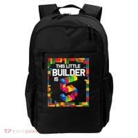 5 Year Old Building Blocks Birthday Brick 5th Gift Backpack thumb 0