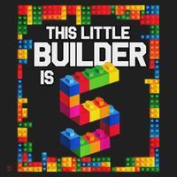 5 Year Old Building Blocks Birthday Brick 5th Gift Beanie thumb 2