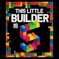 5 Year Old Building Blocks Birthday Brick 5th Gift Women's Hoodie thumb 2