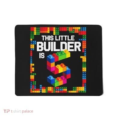 5 Year Old Building Blocks Birthday Brick 5th Gift Mousepad
