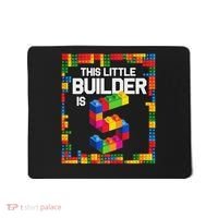 5 Year Old Building Blocks Birthday Brick 5th Gift Mousepad thumb 0