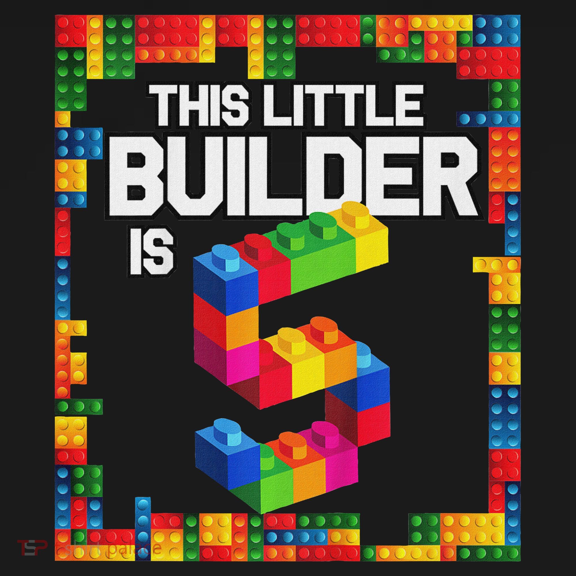 5 Year Old Building Blocks Birthday Brick 5th Gift Ornament