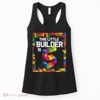 5 Year Old Building Blocks Birthday Brick 5th Gift Women's Tank Top thumb 0
