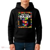 5 Year Old Building Blocks Birthday Brick 5th Gift Kids Hoodie thumb 4