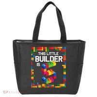 5 Year Old Building Blocks Birthday Brick 5th Gift Tote Bag thumb 0