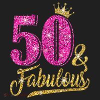 50 Years Old Gift 50 & Fabulous 50th Birthday Pink Crown Tumbler thumb 3