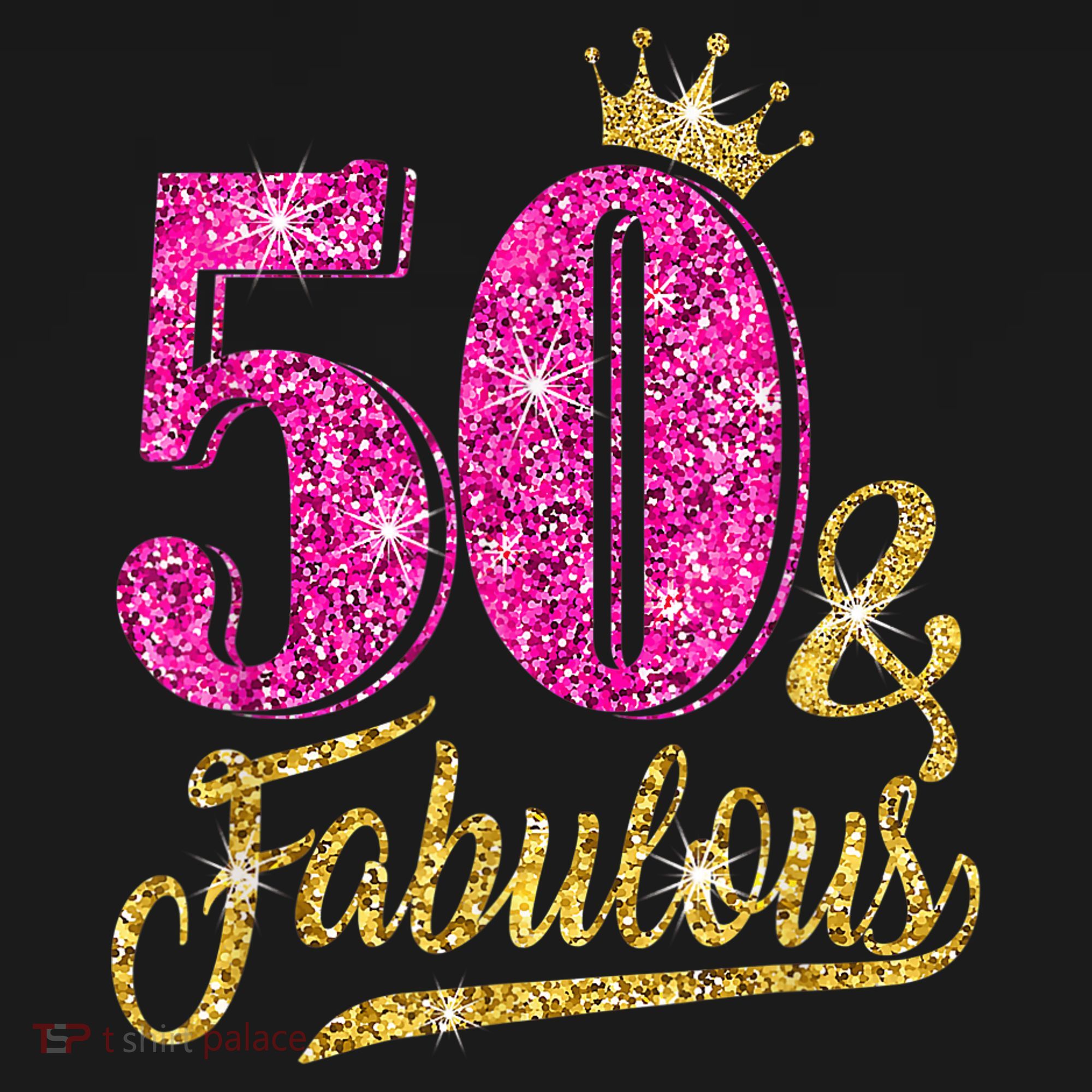 50 Years Old Gift 50 & Fabulous 50th Birthday Pink Crown Visor