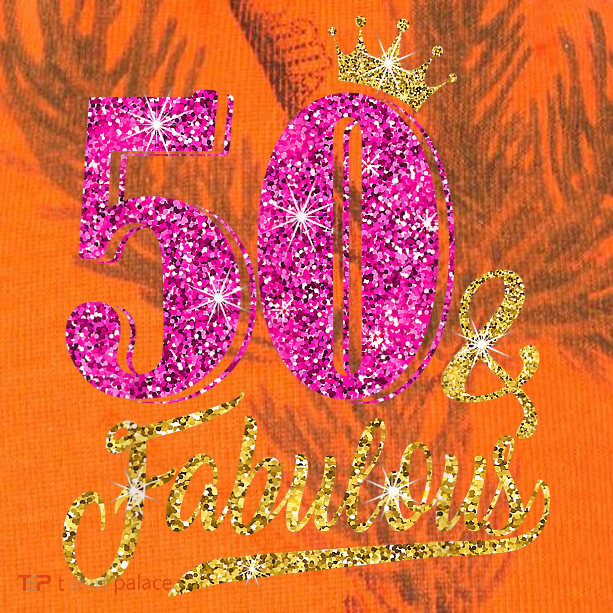 50 Years Old Gift 50 & Fabulous 50th Birthday Pink Crown Kati Licensed 12" Camo Cuffed Beanie