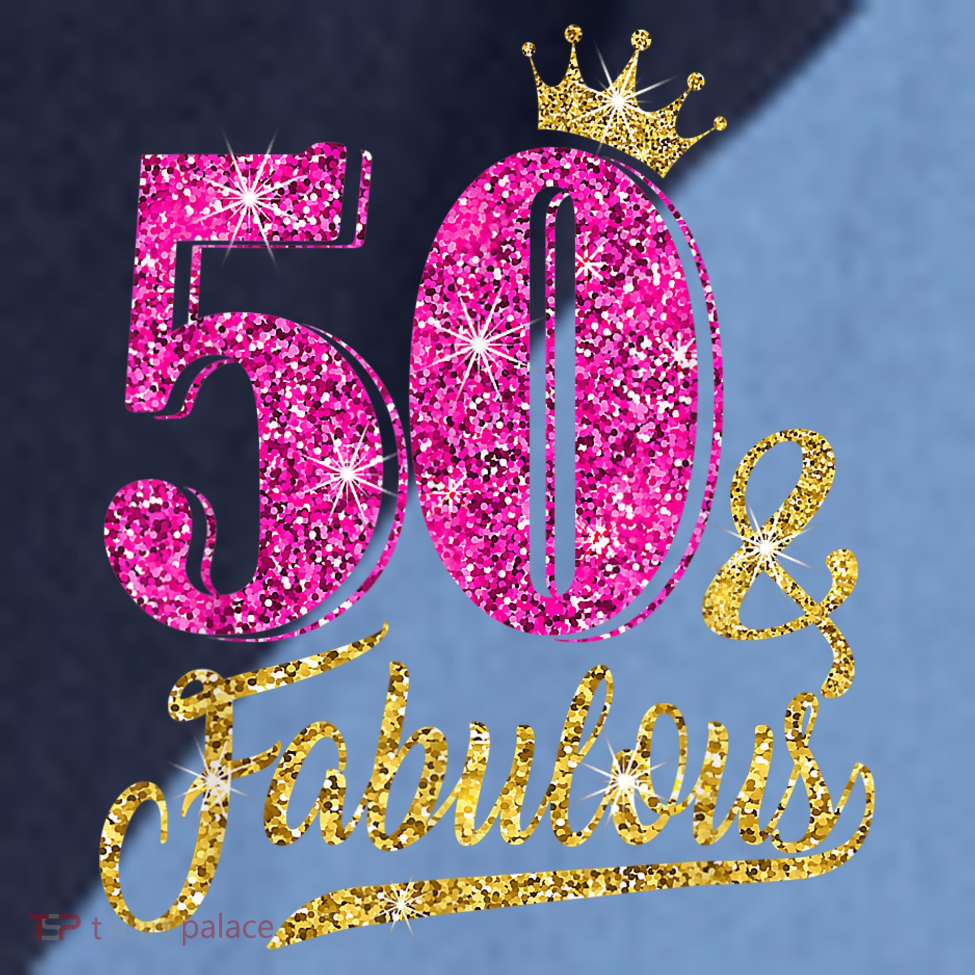 50 Years Old Gift 50 & Fabulous 50th Birthday Pink Crown Raglan Baseball Sleeve Shirt