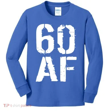 60 AF 60th Birthday Kids Long Sleeve Shirt