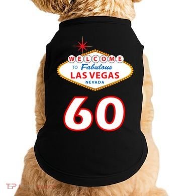 60 Years Old In Vegas - 60th Birthday Doggie Tank