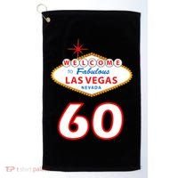 60 Years Old In Vegas - 60th Birthday Golf Towel thumb 0