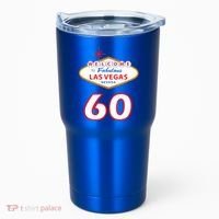 60 Years Old In Vegas - 60th Birthday Tumbler thumb 0