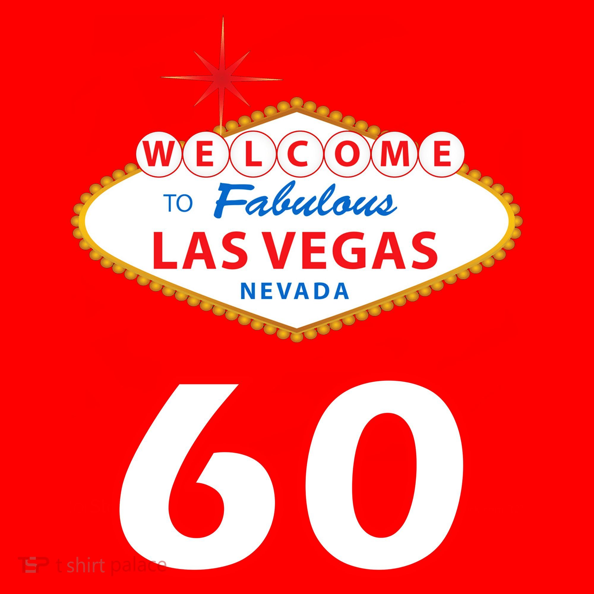 60 Years Old In Vegas - 60th Birthday Santa Hat
