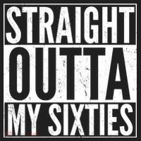 60th Birthday - Straight Outta My Twenties Sixties Golf Towel thumb 3