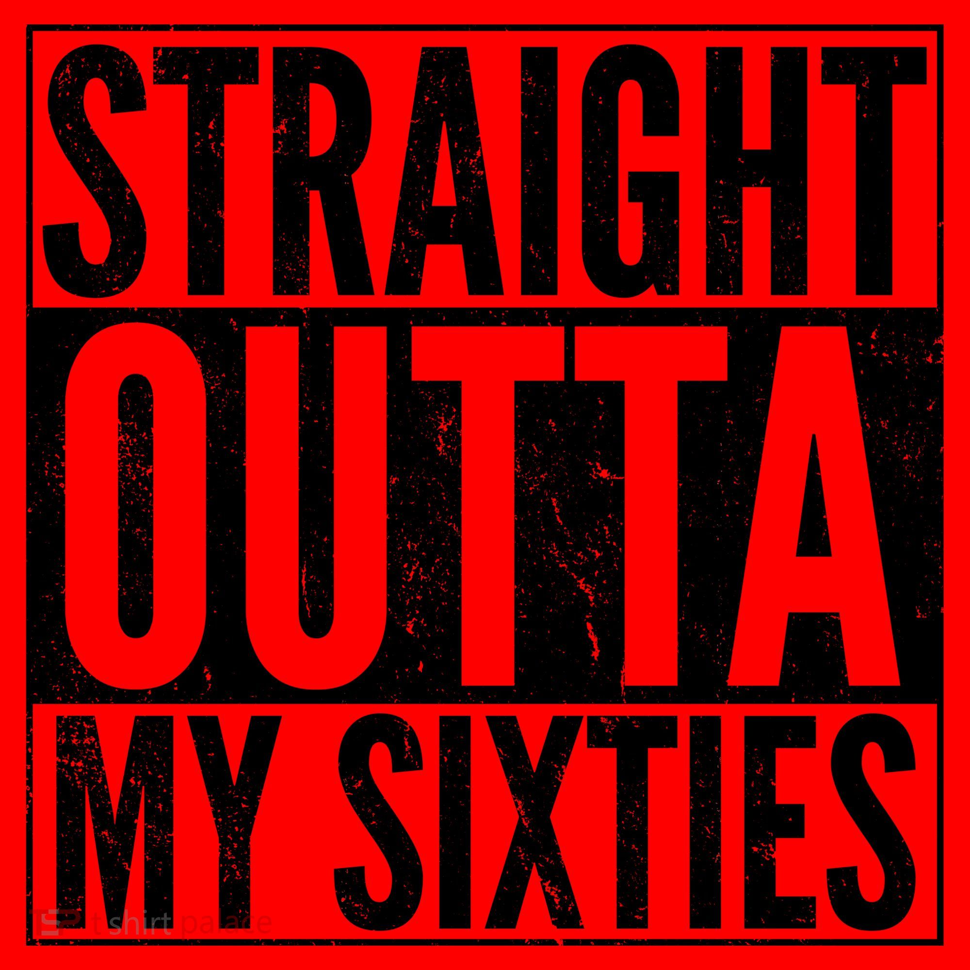 60th Birthday - Straight Outta My Twenties Sixties Santa Hat