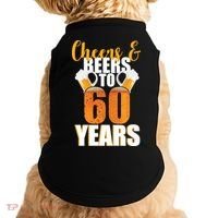 60th Birthday Cheers & Beers To 60 Years Doggie Tank thumb 0