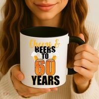 60th Birthday Cheers & Beers To 60 Years Coffee Mug thumb 3