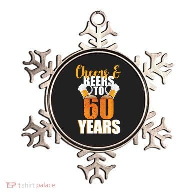 60th Birthday Cheers & Beers To 60 Years Ornament