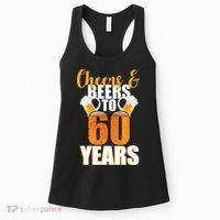 60th Birthday Cheers & Beers To 60 Years Women's Tank Top thumb 0