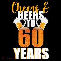 60th Birthday Cheers & Beers To 60 Years Visor thumb 3