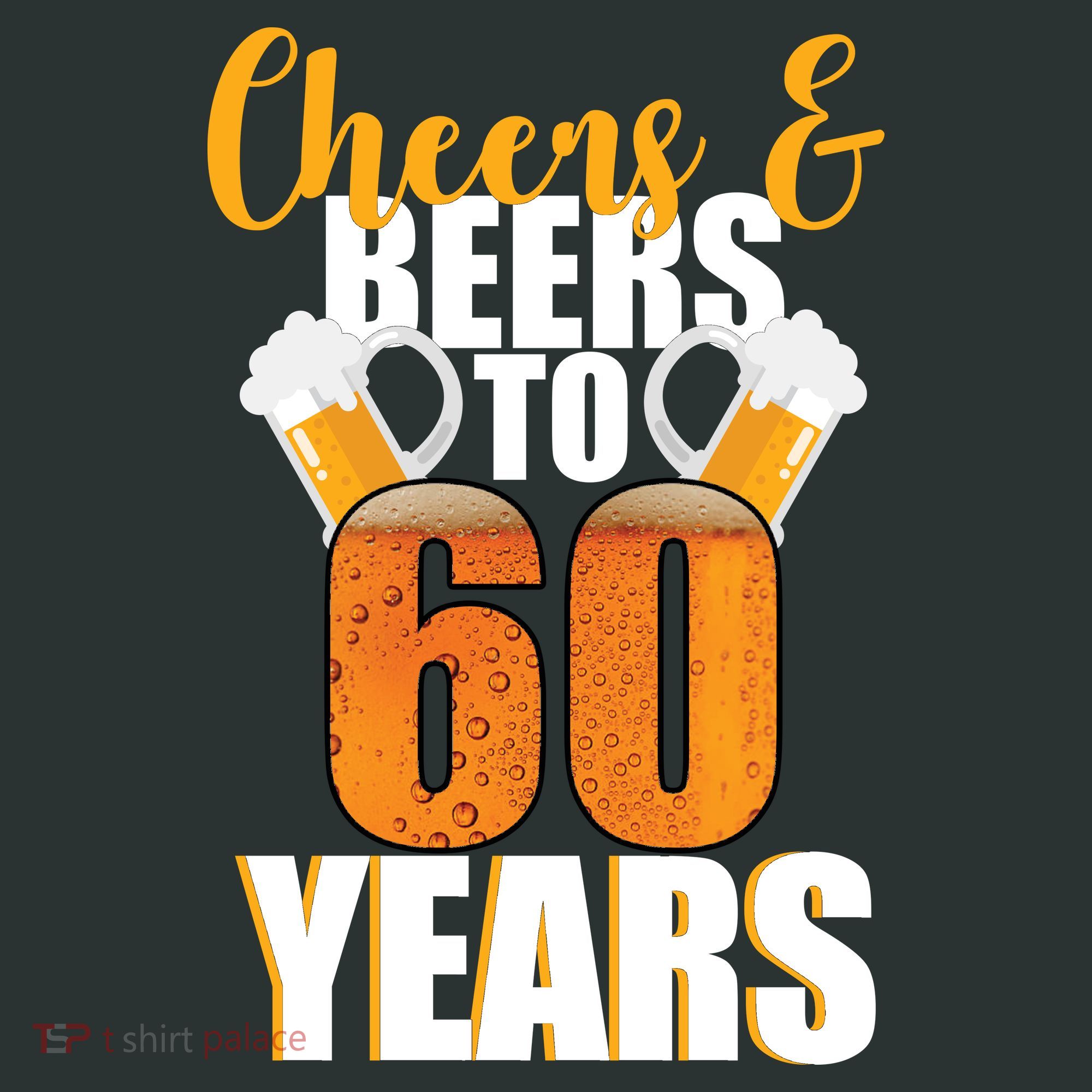 60th Birthday Cheers & Beers To 60 Years Mousepad