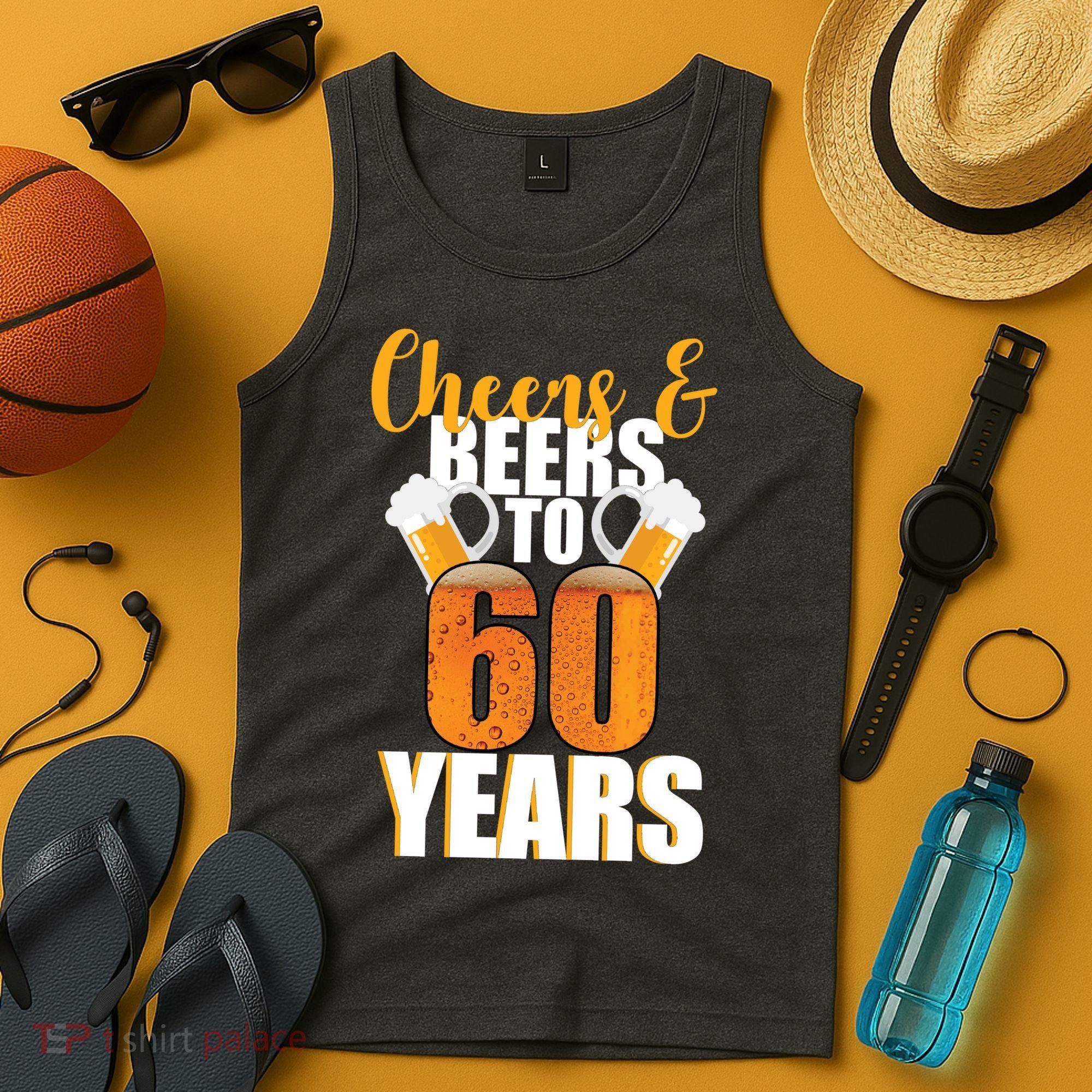 60th Birthday Cheers & Beers To 60 Years Tank Top
