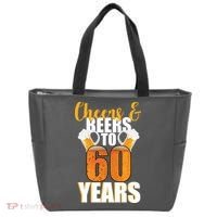 60th Birthday Cheers & Beers To 60 Years Tote Bag thumb 0