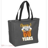 60th Birthday Cheers & Beers To 60 Years Tote Bag thumb 2