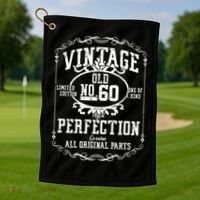 60th Birthday Genuine All Original Parts Golf Towel thumb 1