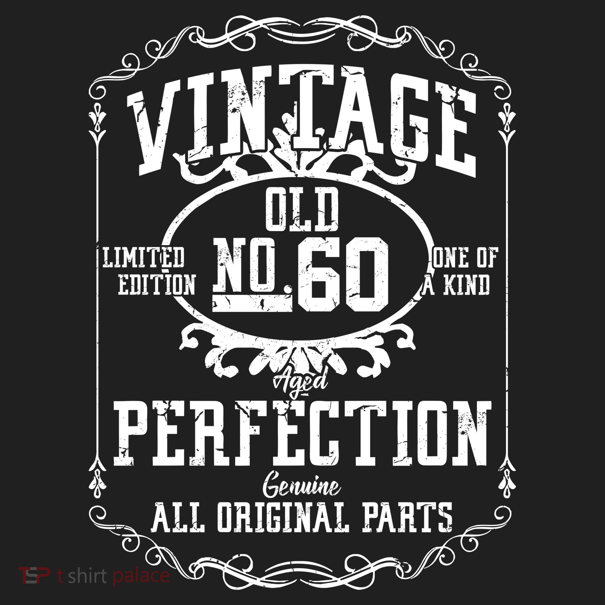 60th Birthday Genuine All Original Parts Golf Towel