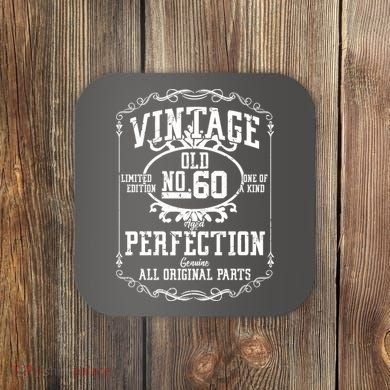60th Birthday Genuine All Original Parts Coaster