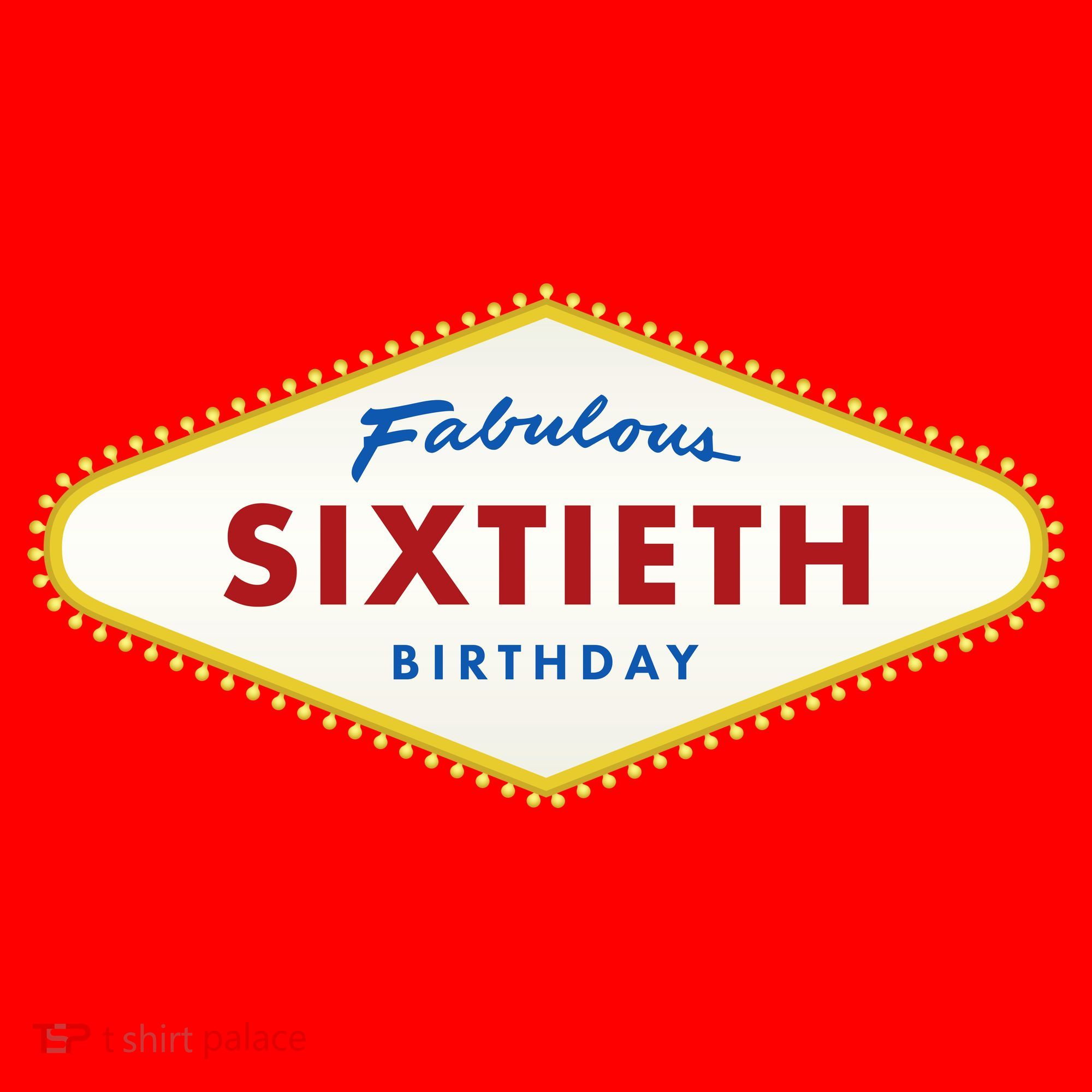 60th Birthday Las Vegas Fabulous Sixtieth Santa Hat