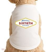 60th Birthday Las Vegas Fabulous Sixtieth Doggie Tank thumb 0