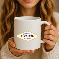 60th Birthday Las Vegas Fabulous Sixtieth Coffee Mug thumb 3