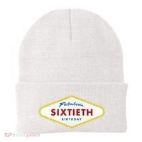 60th Birthday Las Vegas Fabulous Sixtieth Beanie thumb 0